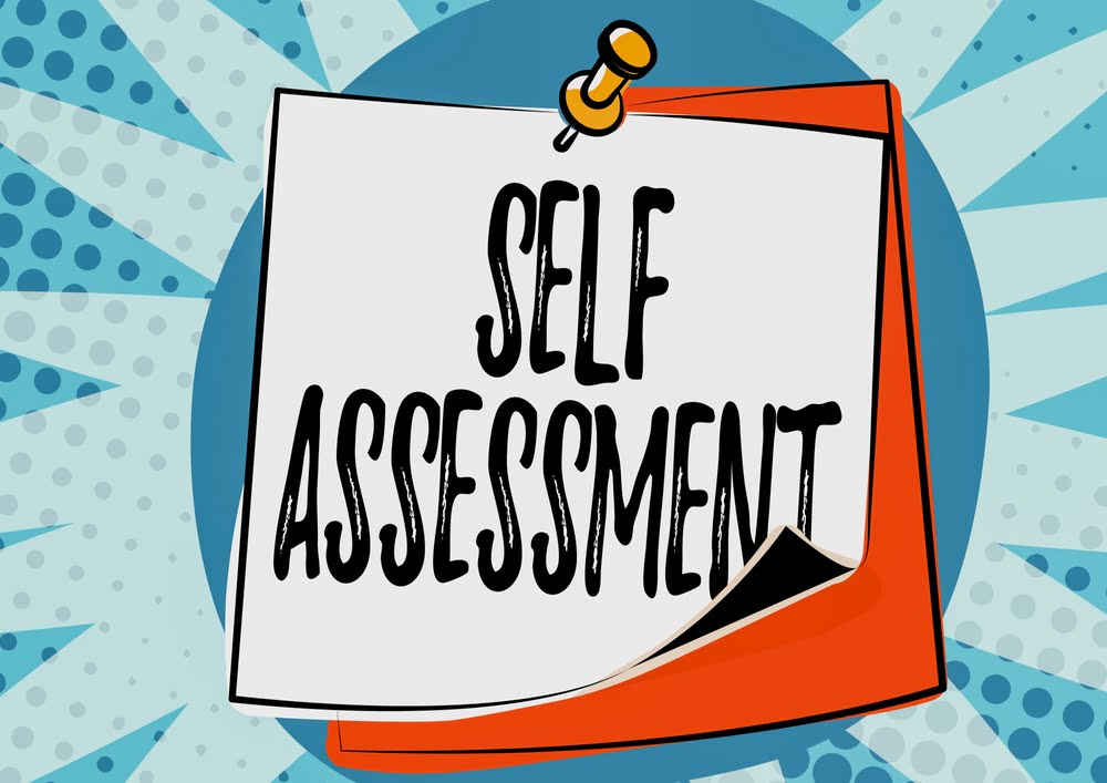 colourful self-assessment reminder