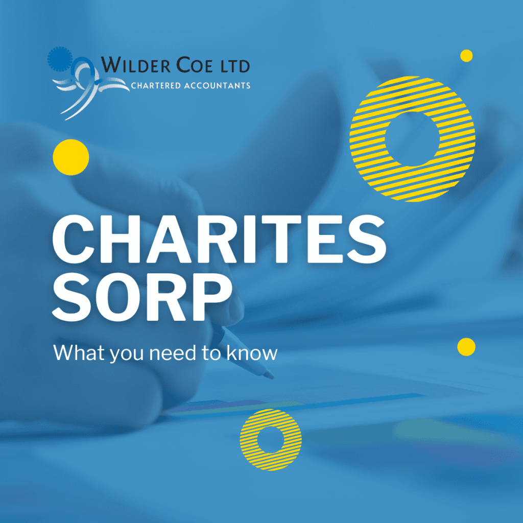"Charities SORP Updates - What you Need to Know" with a picture of charities