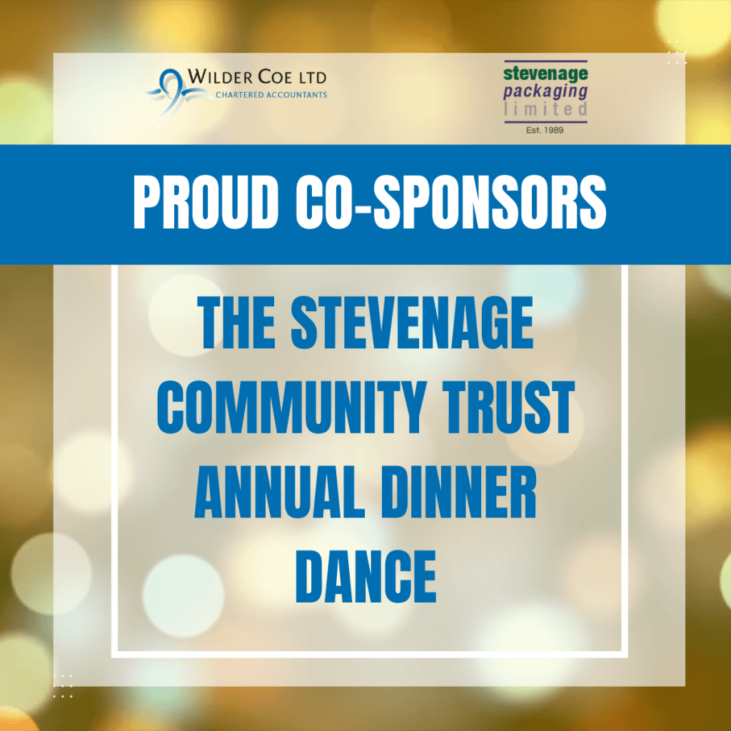 Proud Co-Sponsors of the Stevenage Community Trust Annual Dinner Dance