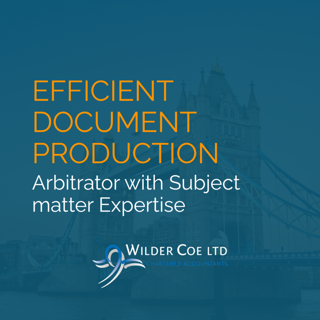 Efficient Document Production, Arbitrator with Subject-matter Expertise