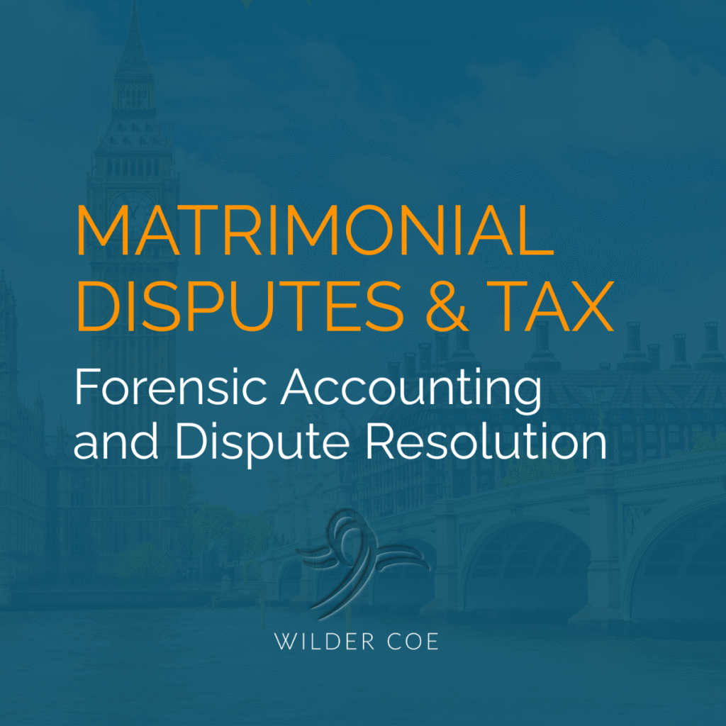 Matrimonial Disputes & Tax