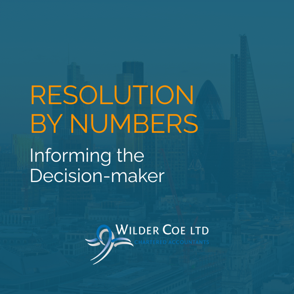 Resolution by Numbers, Informing the Decision-maker